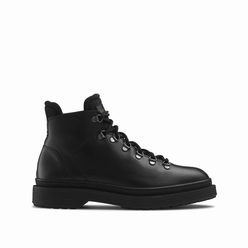 Black Russell And Bromley Eiger Men\'s Lace Up Boots | BMX4359DM