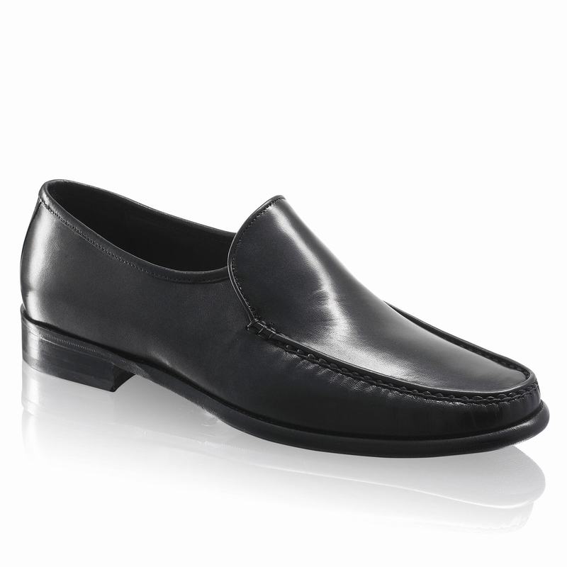 Black Russell And Bromley Elba Men's Loafers | JJP1474NZ