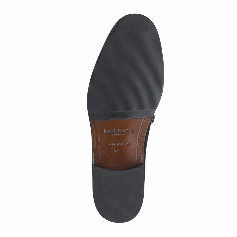 Black Russell And Bromley Elba Men's Loafers | JJP1474NZ