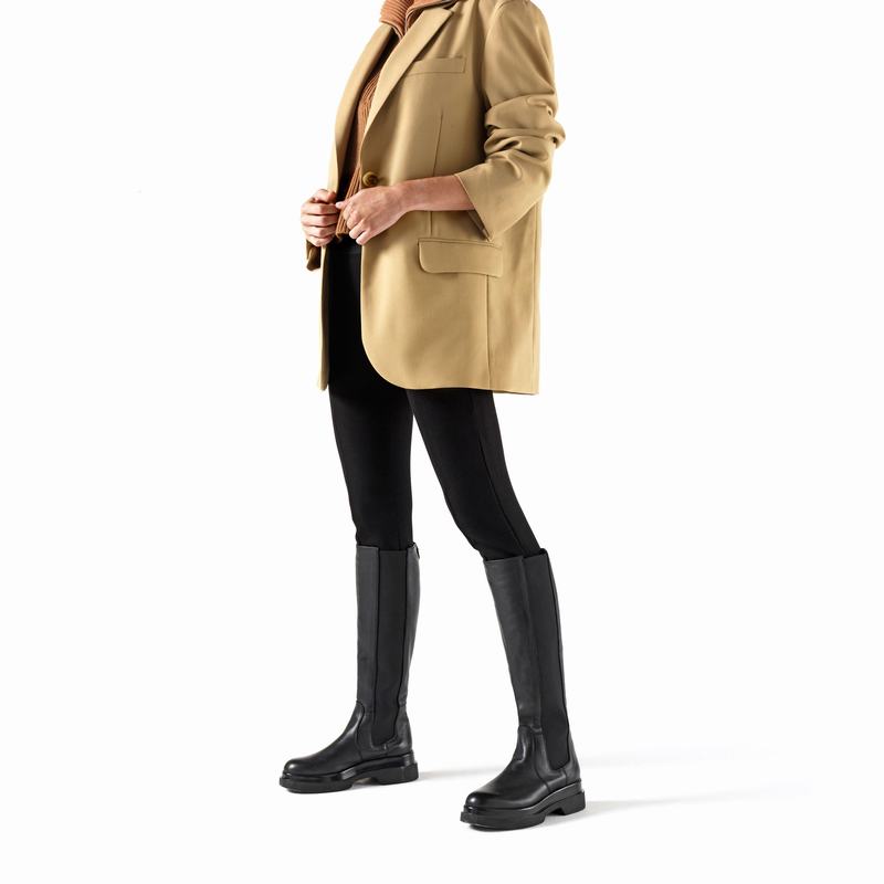 Black Russell And Bromley Everglade Women's Knee High Boots | RLC2364BY
