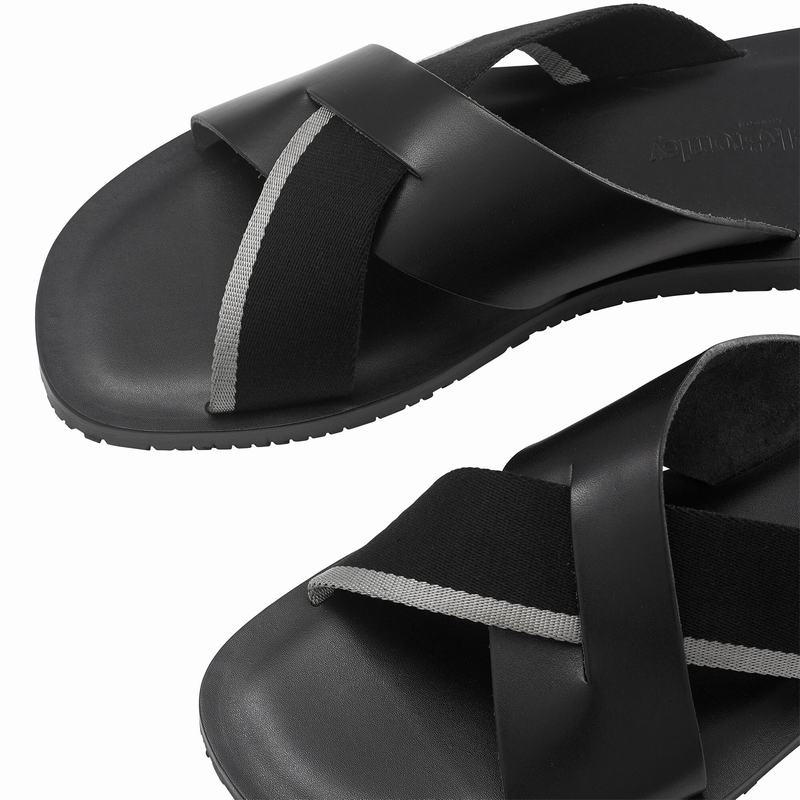 Black Russell And Bromley Fab Men's Sliders | PGG5056CC