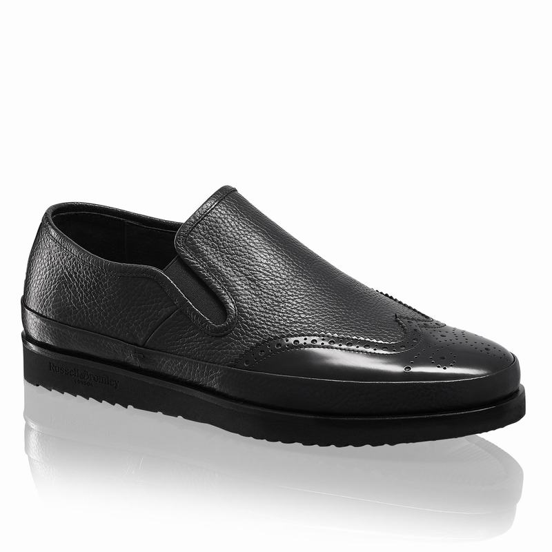 Black Russell And Bromley Fiorentino Men's Brogues | PAD653UC