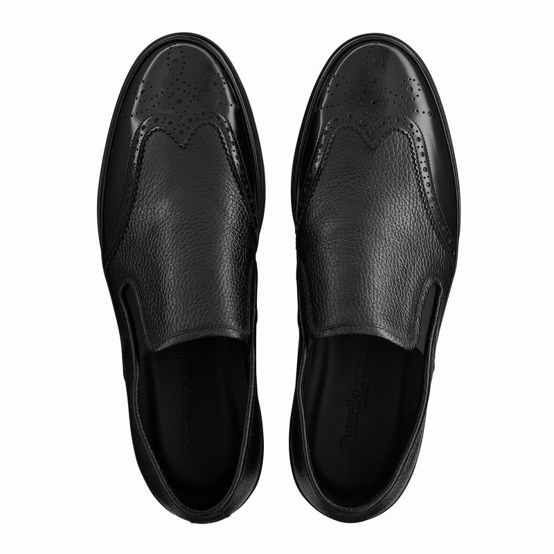 Black Russell And Bromley Fiorentino Men's Brogues | PAD653UC