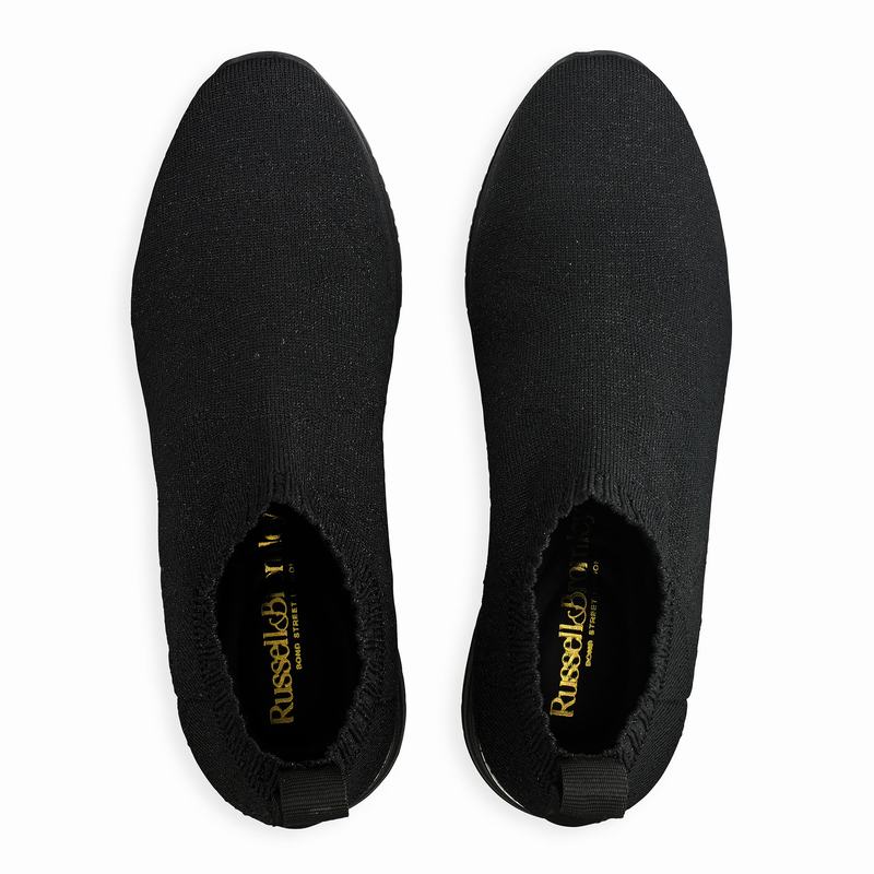 Black Russell And Bromley Fly By Women's Slip On Trainers | BNA3367XG