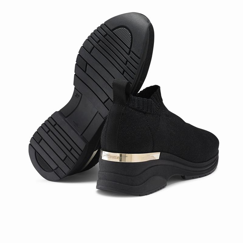 Black Russell And Bromley Fly By Women's Slip On Trainers | BNA3367XG