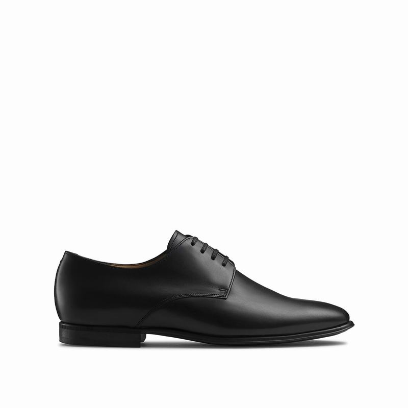 Black Russell And Bromley Frontline Men\'s Derby Shoes | QUP6033IP