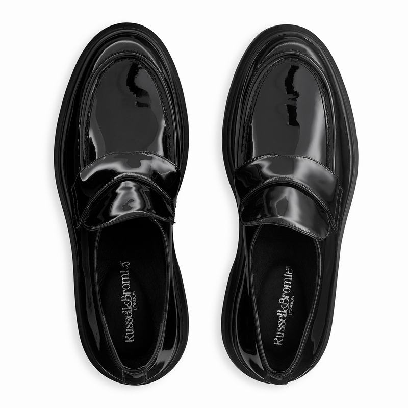Black Russell And Bromley Geri Women's Loafers | UQP8651WU