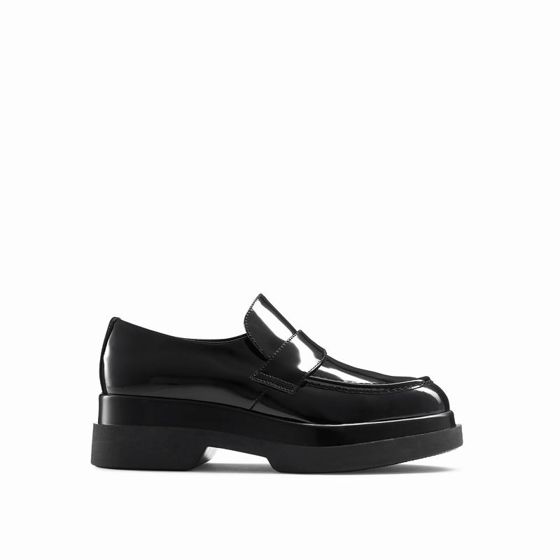 Black Russell And Bromley Geri Women\'s Loafers | UQP8651WU