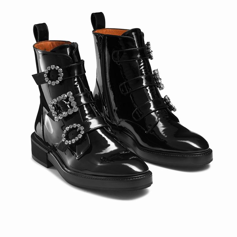 Black Russell And Bromley Glamorous Women's Ankle Boots | ZLW4696DF