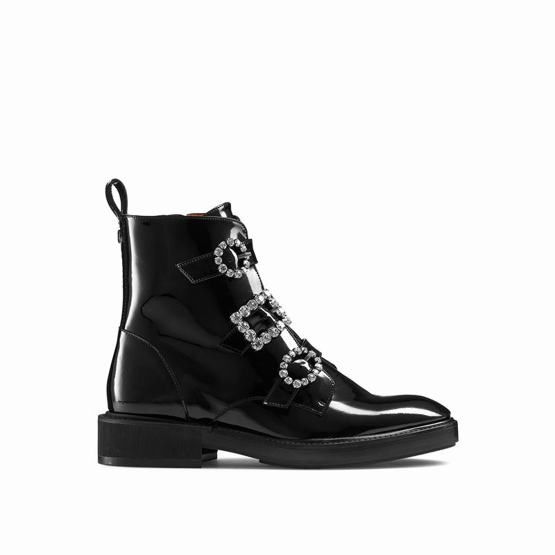 Black Russell And Bromley Glamorous Women\'s Ankle Boots | ZLW4696DF