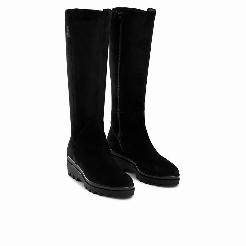 Black Russell And Bromley Gumbo Women's Knee High Boots | VNL8125KZ