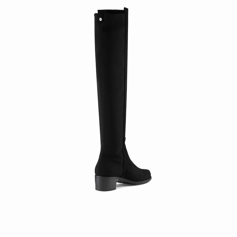 Black Russell And Bromley Half Full Women's Knee High Boots | IUM5192KD