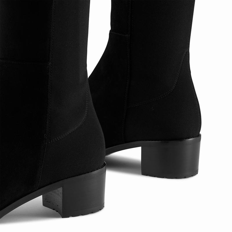 Black Russell And Bromley Half Full Women's Knee High Boots | IUM5192KD