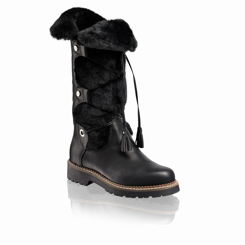 Black Russell And Bromley Highlander Women's Long Boots | JAM1643QK