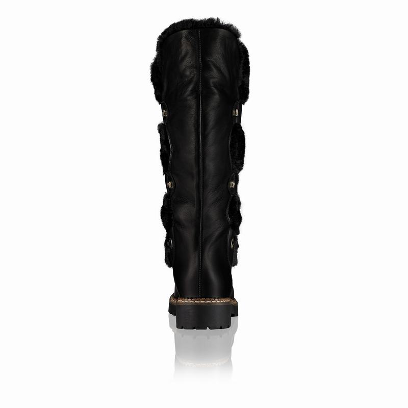 Black Russell And Bromley Highlander Women's Long Boots | JAM1643QK