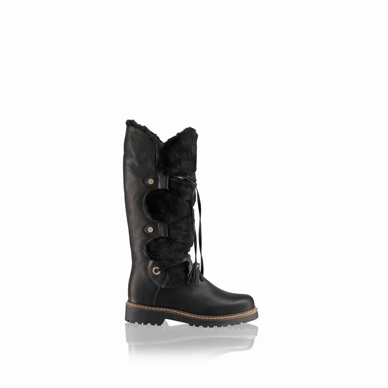 Black Russell And Bromley Highlander Women\'s Long Boots | JAM1643QK