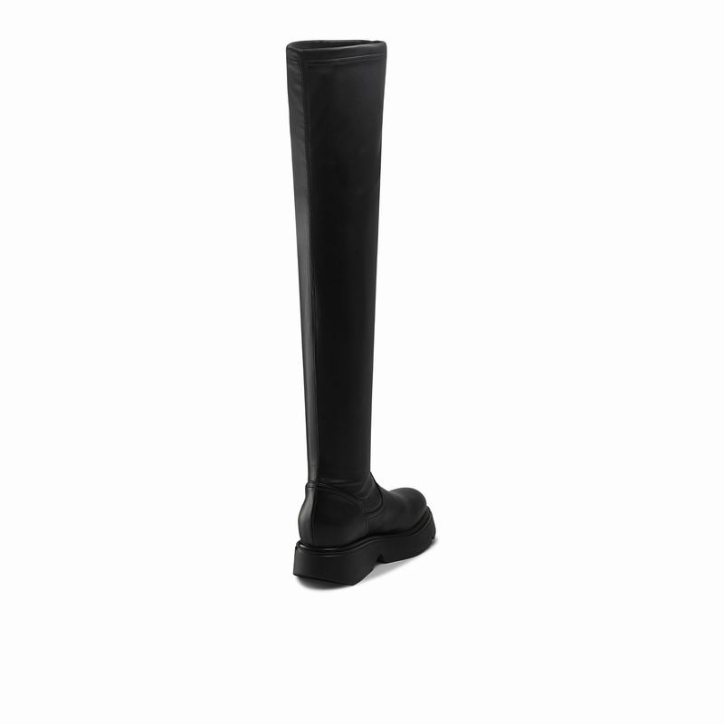 Black Russell And Bromley Holdtight Women's Knee High Boots | RBF6772SC