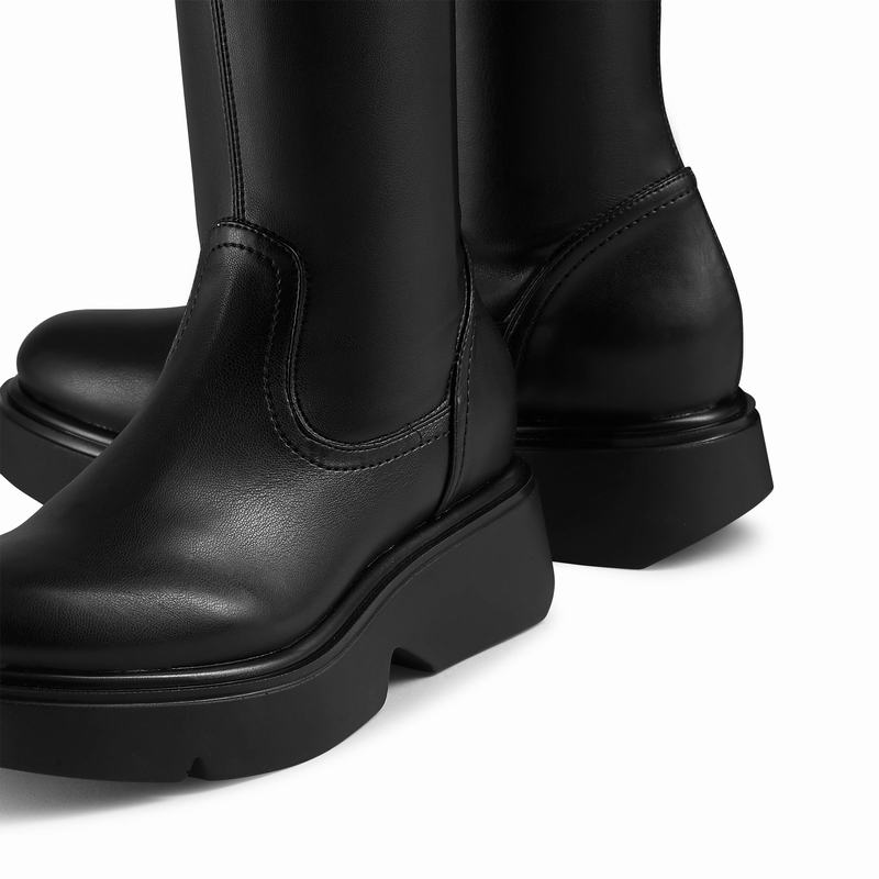 Black Russell And Bromley Holdtight Women's Knee High Boots | RBF6772SC