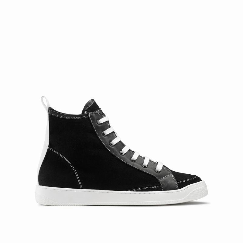 Black Russell And Bromley Home Run M Men\'s High Top Sneakers | JJI641TJ
