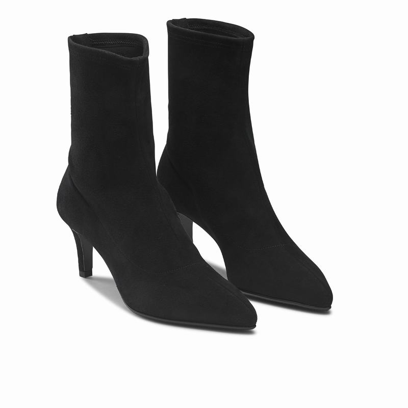 Black Russell And Bromley Hot Sox Women's Ankle Boots | KNC8220ZM