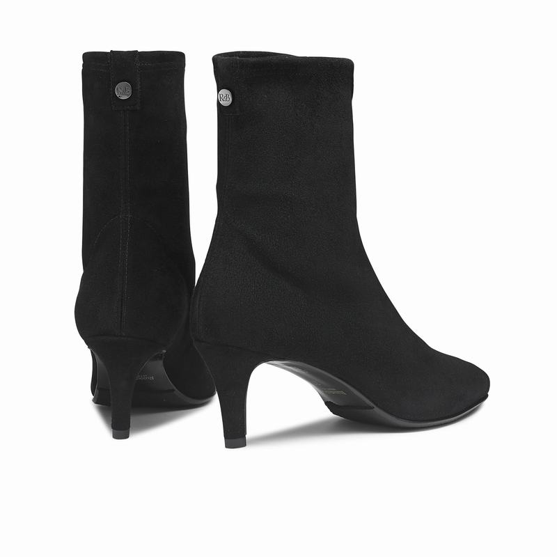 Black Russell And Bromley Hot Sox Women's Ankle Boots | KNC8220ZM