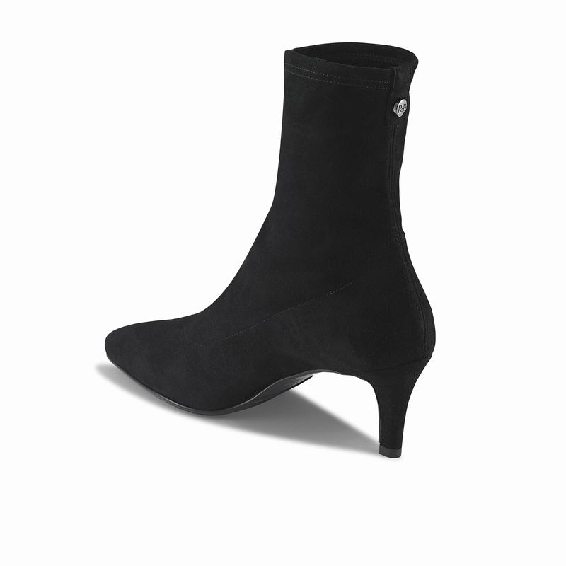 Black Russell And Bromley Hot Sox Women's Ankle Boots | KNC8220ZM