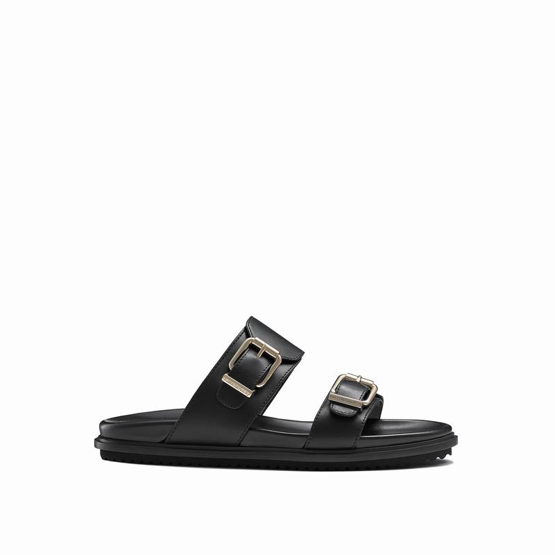 Black Russell And Bromley Island Women\'s Flat Sandals | TSQ3082TK