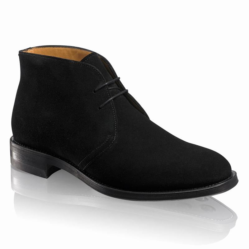 Black Russell And Bromley Jermyn Men's Desert Boots | EBQ5458FB