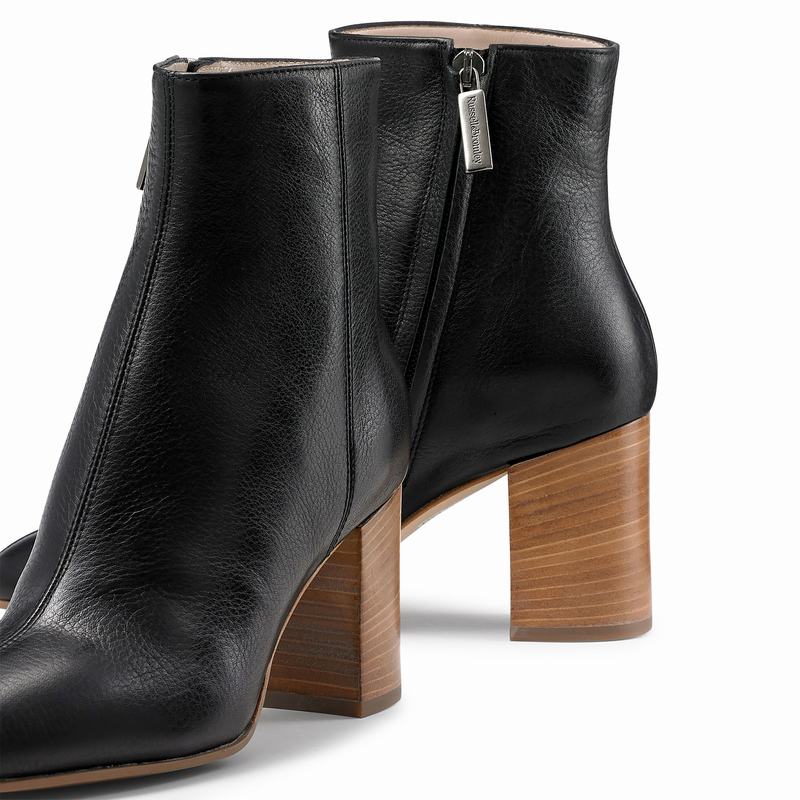 Black Russell And Bromley Katie Women's Ankle Boots | UXQ9820BW