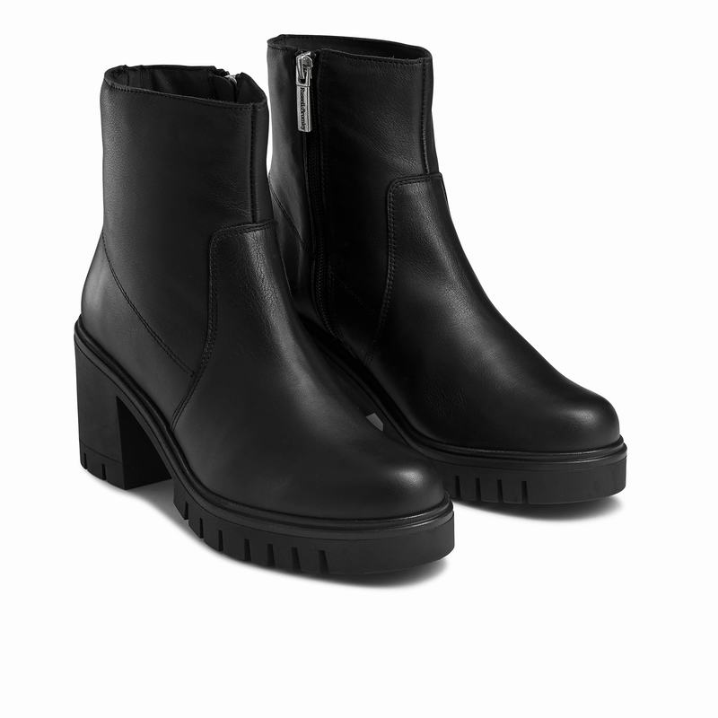 Black Russell And Bromley Kickstart Women's Ankle Boots | WET755TI