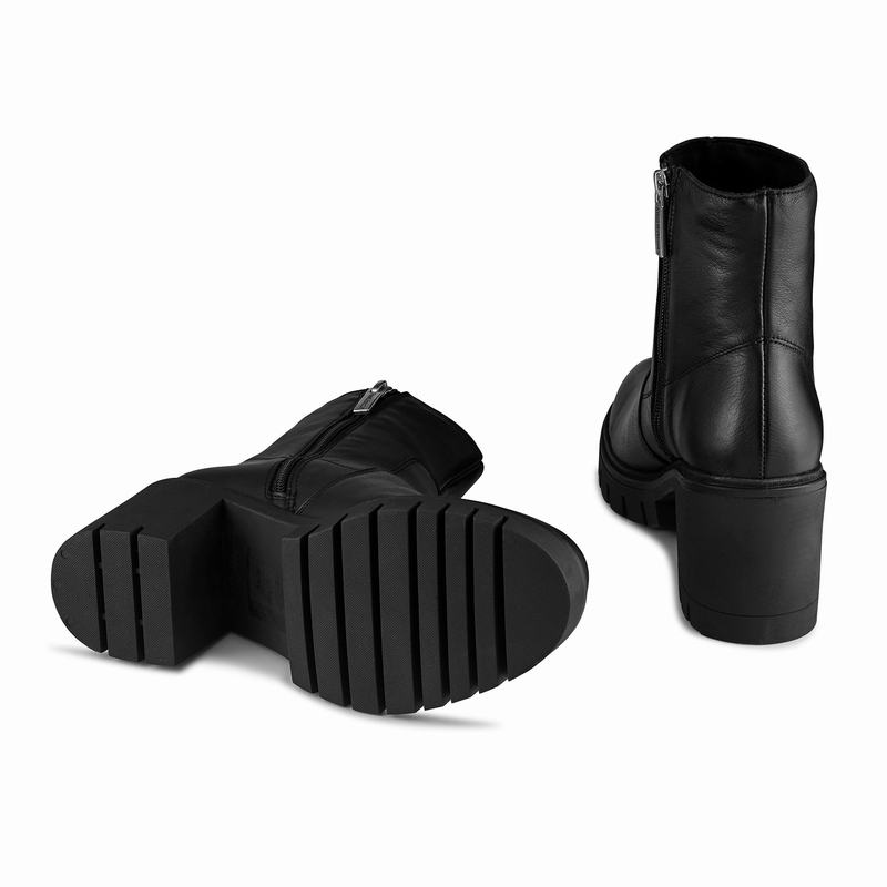 Black Russell And Bromley Kickstart Women's Ankle Boots | WET755TI
