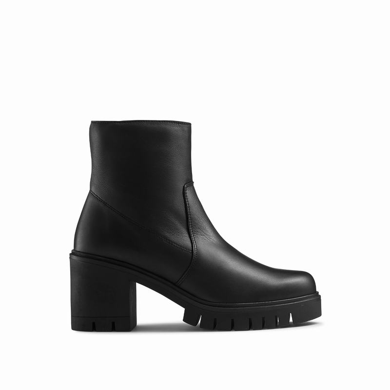 Black Russell And Bromley Kickstart Women\'s Ankle Boots | WET755TI
