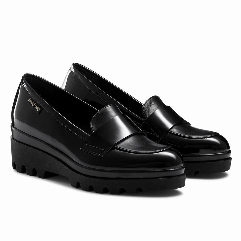 Black Russell And Bromley Limbo Women's Loafers | GTZ5719RP
