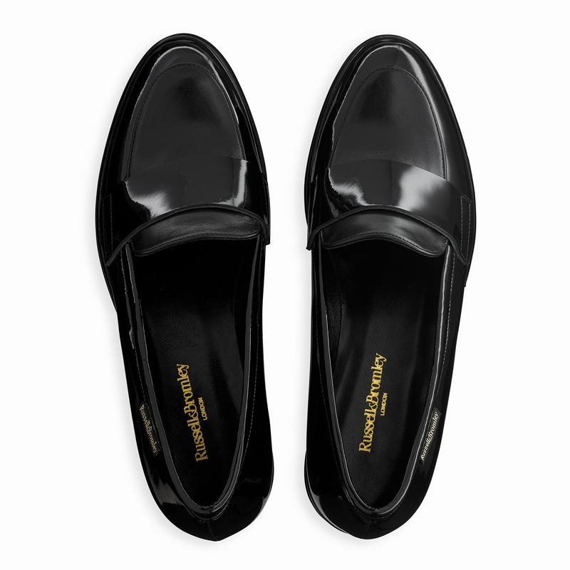 Black Russell And Bromley Limbo Women's Loafers | GTZ5719RP