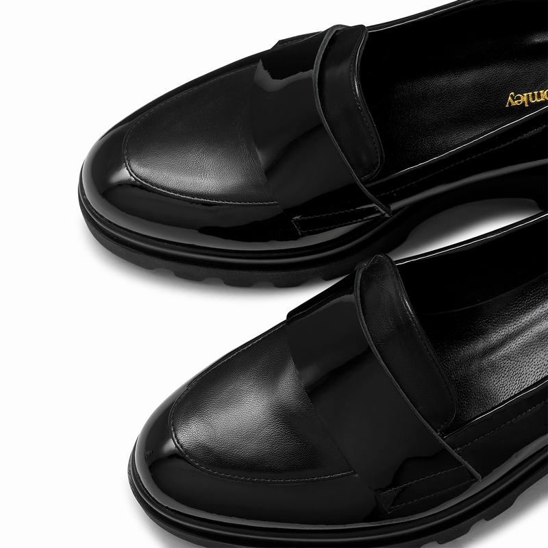 Black Russell And Bromley Limbo Women's Loafers | GTZ5719RP