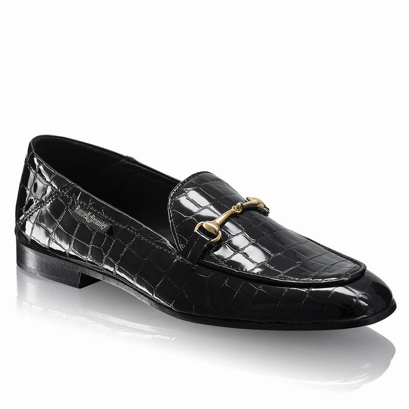 Black Russell And Bromley Loafer Women's Loafers | JLY636YV