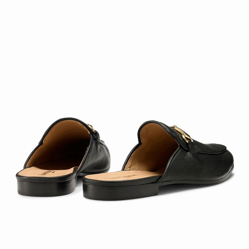 Black Russell And Bromley Loaferslip Men's Slippers | BYK1330WM