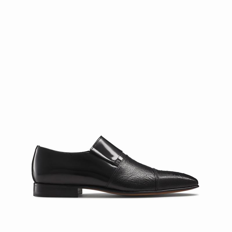 Black Russell And Bromley Lugano Men\'s Loafers | FXN112GN