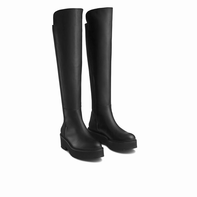 Black Russell And Bromley Matrix Women's Knee High Boots | SCR672PH