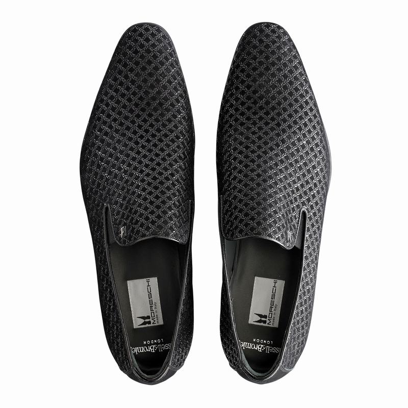 Black Russell And Bromley Meander Men's Slip On Shoes | UMQ6157UO