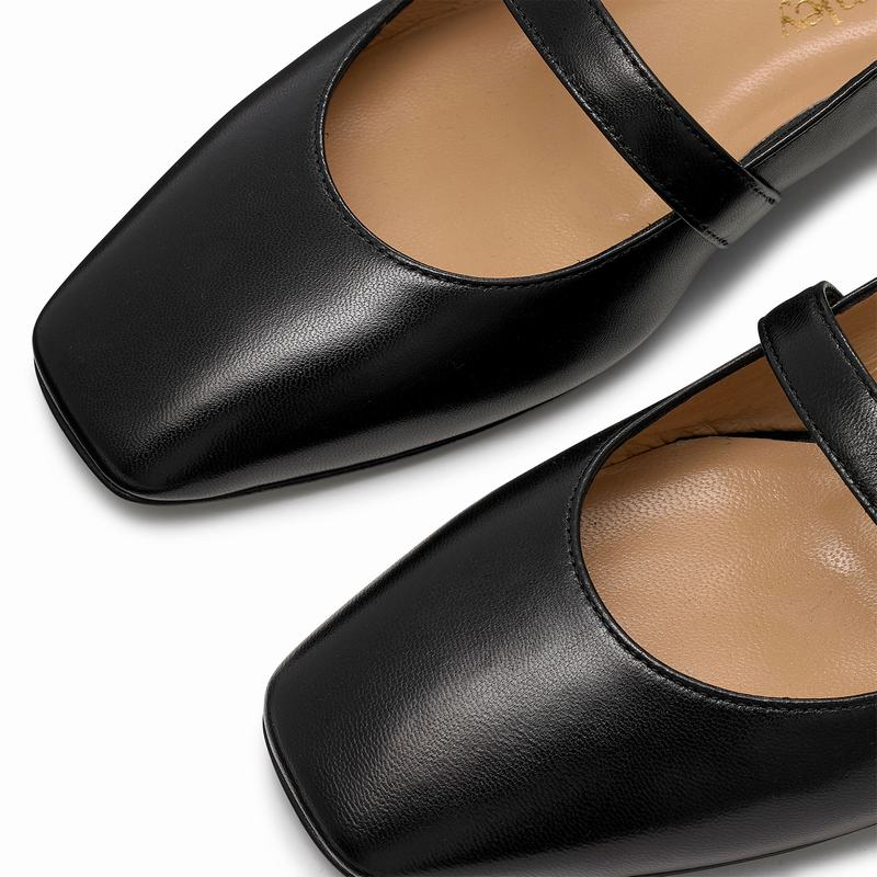 Black Russell And Bromley Miss Mary Women's Dress Flats | BUC815KF
