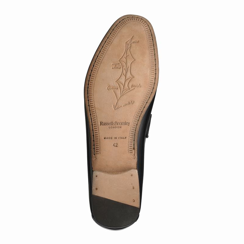 Black Russell And Bromley Misty Men's Loafers | JIU4464NM