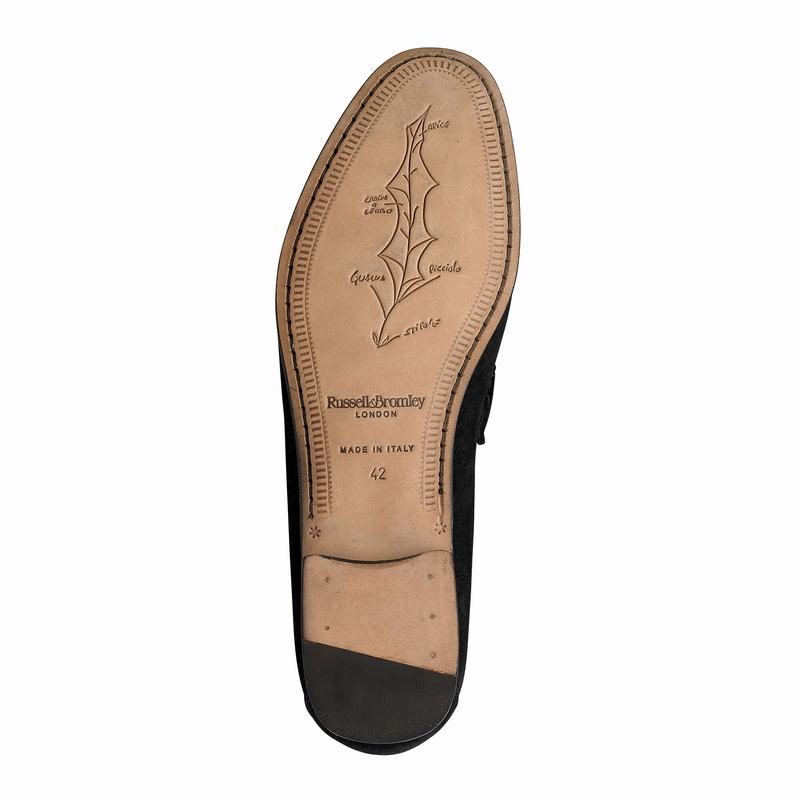 Black Russell And Bromley Misty Men's Loafers | YXU5033GY
