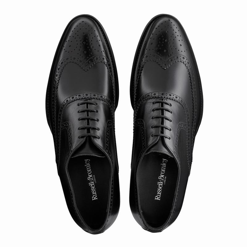 Black Russell And Bromley Oak Men's Oxfords | VES676IU