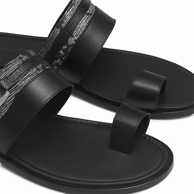 Black Russell And Bromley Oasis Men's Sandals | USI6191UV