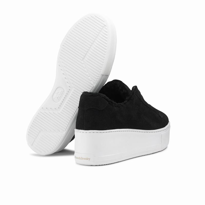 Black Russell And Bromley Park City Women's Platform Sneakers | VJW4197LS