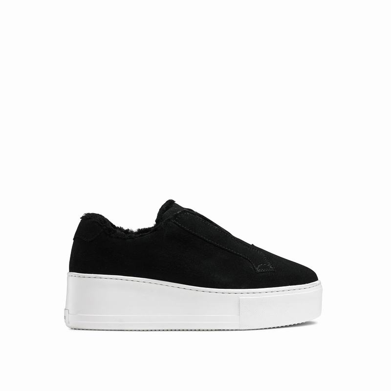 Black Russell And Bromley Park City Women\'s Platform Sneakers | VJW4197LS