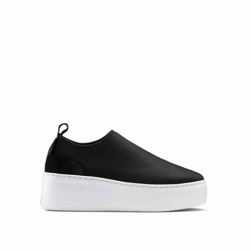 Black Russell And Bromley Park Flex Women\'s Platform Sneakers | JHY6223YM