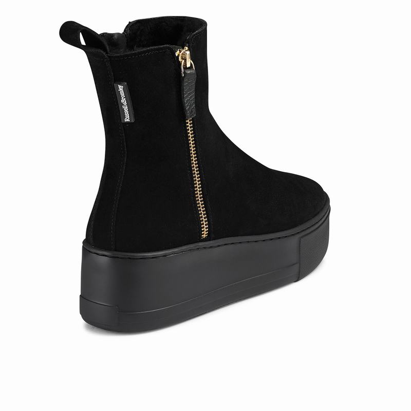Black Russell And Bromley Park Frost Women's Ankle Boots | EUU6630IP