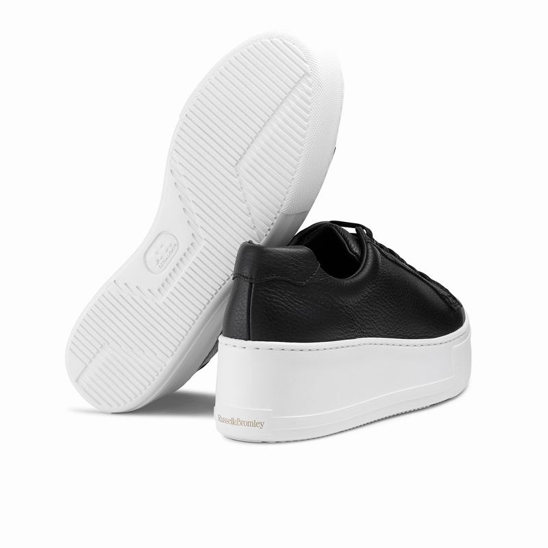 Black Russell And Bromley Park Life Women's Platform Sneakers | YTA1383TD